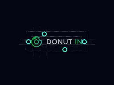 Logo design / DONUT IN brand branding candy construction corporate identity design donut doughnut erdwen icon icon design it logo logo design logotype sweets tech technology vector visual identity