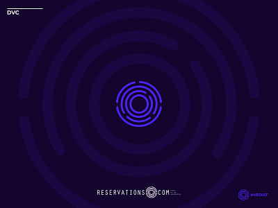 Logo design / DVC reservations brand branding circle circle logo colours corporate design corporate identity erdwen icon icon design labyrinth logo logo design logotype maze modern purple typo typography visual identity