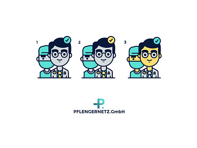 Illustrations / PFLEGERNETZ ambulance blue brand branding corporate identity design doctor doctors emergency erdwen hospital icon design illustration logo logo design logotype modern typo logo vector visual identity