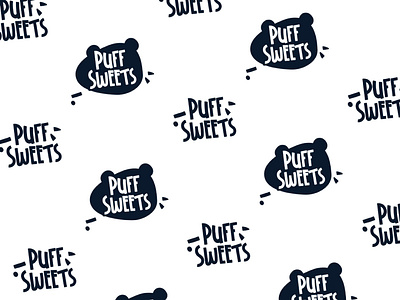 Pattern design / Puff Sweets bear brand branding candy corporate identity cute design erdwen icon design kids logo logo design pattern pattern design sweets typo typography typology vector visual identity