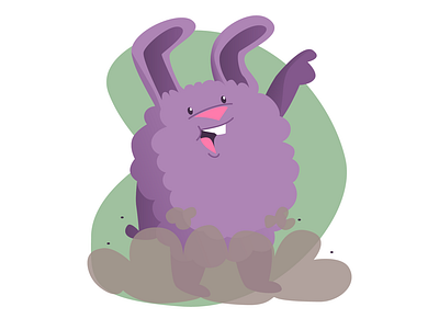 Dust Bunny bunny cartoon design fun graphic design illustration illustrator