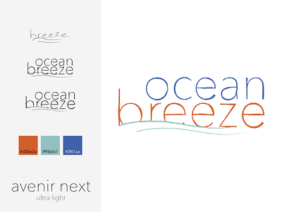 ocean breeze | RWGP #3 design graphic design illustrator logo practice