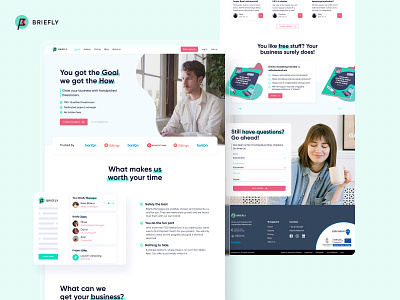 Briefly.work - Freelancer Platform - Landing Page