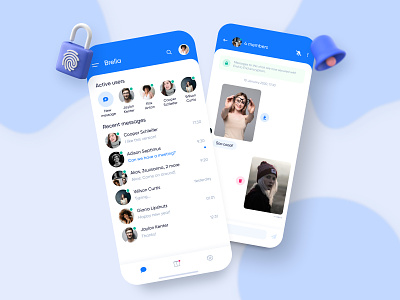 Brella - Chat App design mobile design ui ux