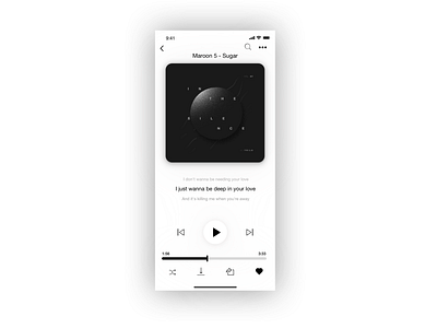 Daily UI #009 - Music Player