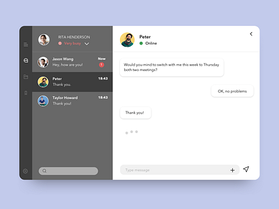 Daily UI 013- Direct Messaging