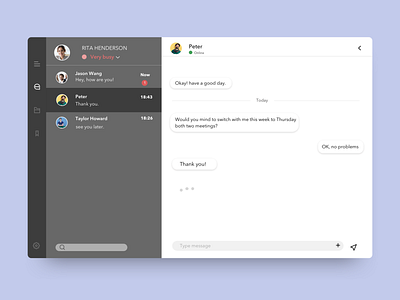 Daily UI 013- Direct Messaging