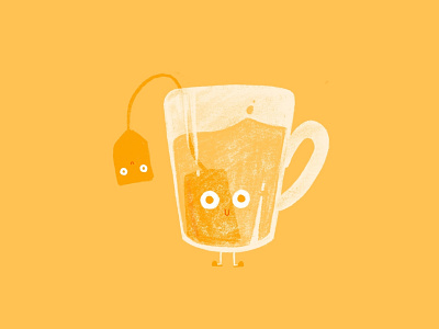 mr. T character cute design graphic illustration tea