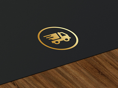 Delivery App Logo delivery express gold logo pickup truck