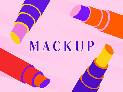 Mackup Instagram Post Assets beauty campaign ecommerce icon icons illustraion lipstick mackup