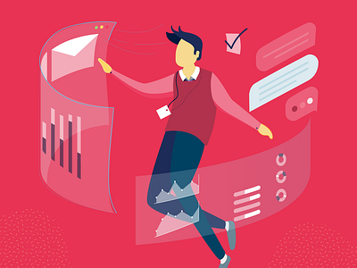 Sense illustrations branding design flat illustration web