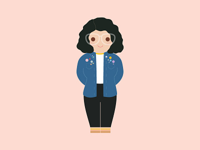 Me in a Jean Jacket design illustration vector