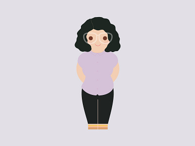Me in a Purple Shirt illustration vector