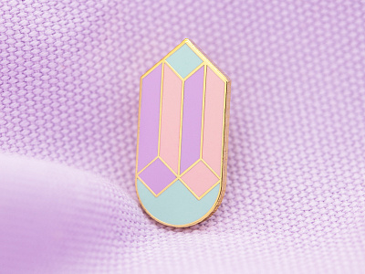 Drop Cube Enamel Pin