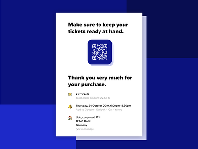 Email Receipt / QR Code – DailyUI #017