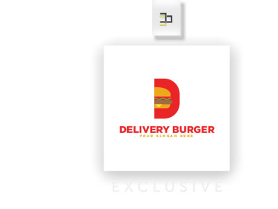 Eat D Burger branding logo