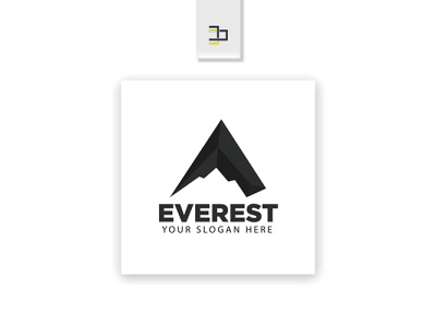 Everest Logo branding climbing design everst hiking icon logo modern mountain vector