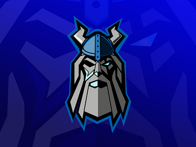 Viking emblem mascot vector viking