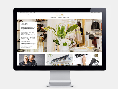 Shop Marcus — Brand Development branding branding and identity branding design responsive design shopify ux web design website design