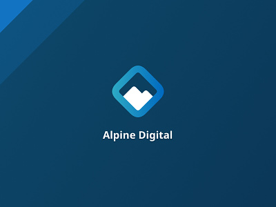 Alpine Digital blue company logo