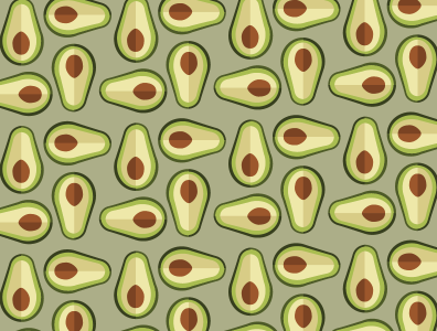 Avocados anyone? avocado design designer digital art drawing graphic design illustration illustrator pattern vector yummy