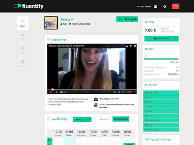 Fluentify user profile (beta 2013) profile tutors ui users