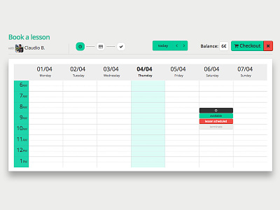 Fluentify booking sessions (beta 2013) booking calendar ui