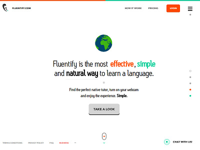 Fluentify Homepage (2014)