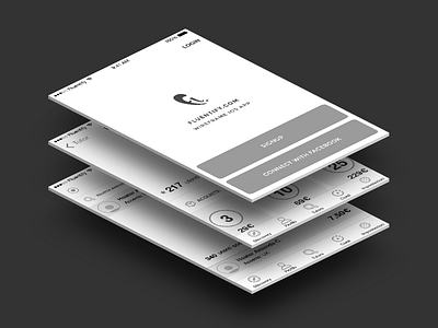 Wireframe Fluentify iOS app