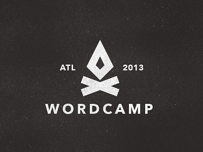 light my fire at WordCamp atlanta design fire logo minimal wordcamp wordpress