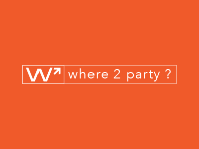 Where2party Logo Re-design branding logo