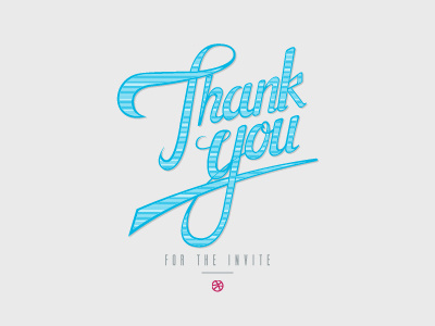 Thank You text design type type design