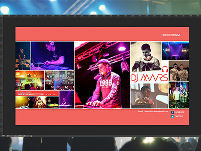 Dj Landing Page UI / UX ui ux