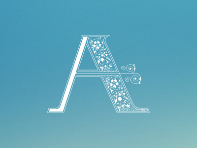 Alphabet A - Awesome lettering type typepography