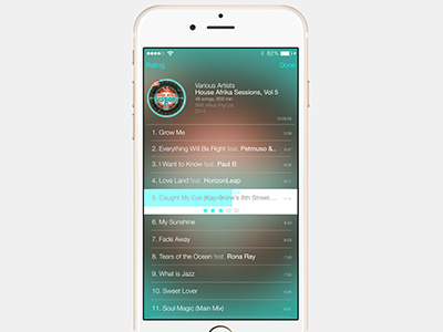 iOS 9 Ui Design Concept : Album list (Music app) ios ios concept ios9 ui ux