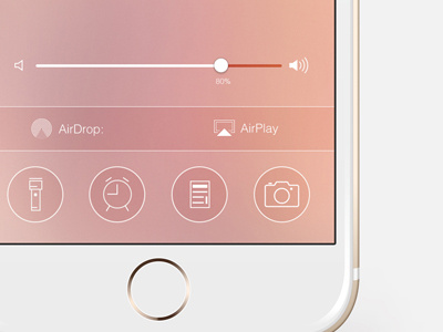 IOS 10 Concept (Non-offical) - Show Volume percetage app concept ui ux