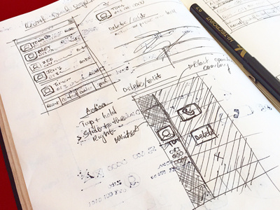 App UI Sketches app design ui ux wireframe