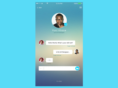Pro Q & A chat chat app mentor app