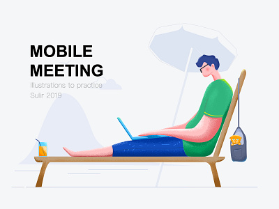 Mobile meeting design holiday illustration meetings ui web website work 设计