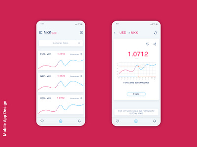 Exchange Rates App UI