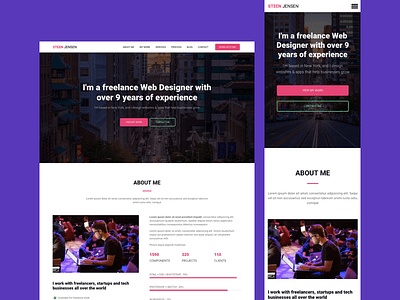 Steen HTML - Premium onepage template for freelance web designer