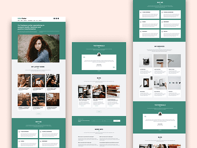 Odile HTML - Premium onepage template for freelance copywriters bootstrap template copywriter copywriting freelance freelancer themes themes design web design web design template