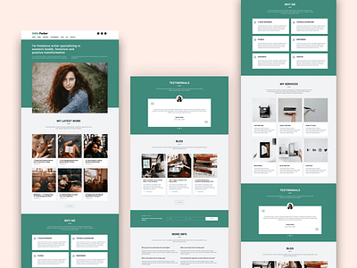 Odile HTML - Premium onepage template for freelance copywriters