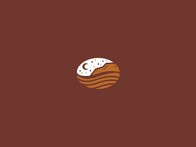 Night Mountain Coffee Logo branding brown chocolate coffee coffeebean desert for sale grunge illustration logo logomark logos mocha moon mountain night outdoor scenery sky star