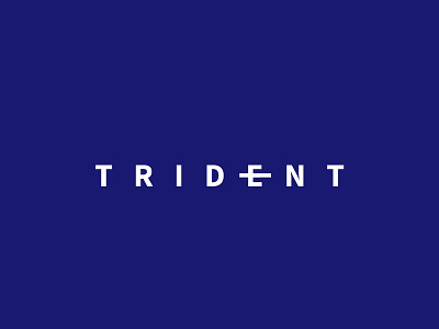 Trident aqua blue illustrator lettering letters logo logos logotype minimal modern ocean sea simple smart trident typography vector water waves words