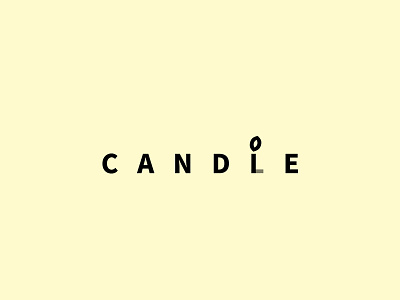 Candle blancetnoire candle fire flat lettering letters light logo logos logotype meaning minimal modern monochrome shadow simple smart type typography words