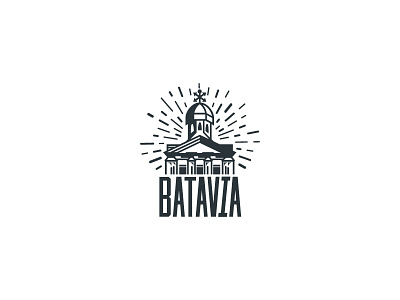 Batavia batavia building capital city classic cultural heritage history indonesia jakarta java kota logo logomark logos logotype old tua typography vintage