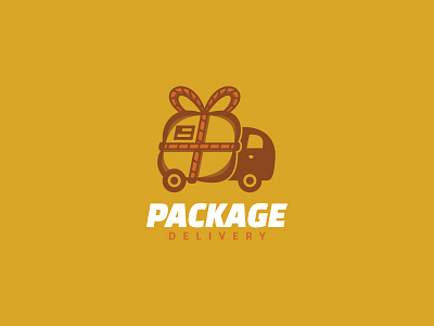Package Delivery Logo box carriage cartage delivery distribution expedition fast gift logistics package packet quick send shipment speedy supplier swift transportation truck vendor