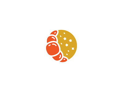 Croissant Moon Bakery Logo bakery bread bright cakes crescent croissant culinary dough galaxy globes loaf moon pastries pastry patisseries sky space spheres starry stars