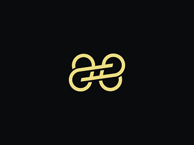 AE Hashtag Monogram Logo ae dark elegant flowing fonts gold hashtag influencers initials letter lettering letters luxury mark mirrored monogram symbols twins type typography